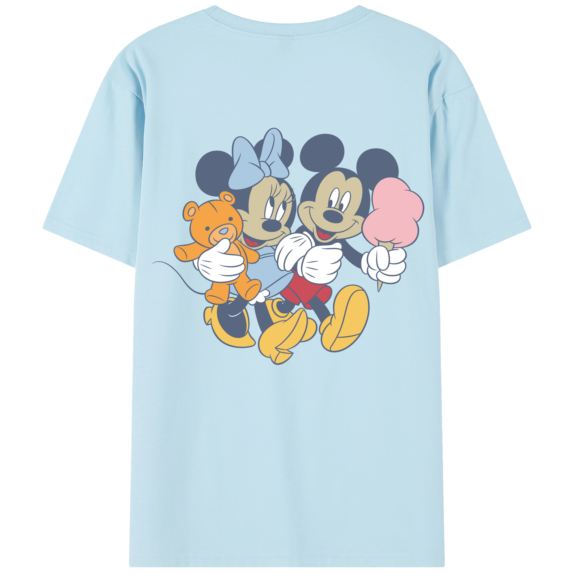 （画像用） ミッキーマウス Mickey Mouse 綿100％半袖Tシャツ（背面プリント）